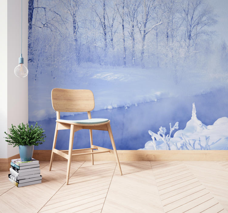 Landscape wall mural winter landscape tranquility - TenStickers