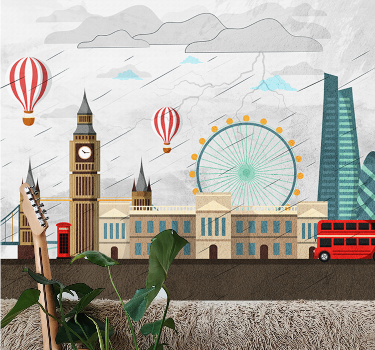 London wall mural london skyline experience - TenStickers