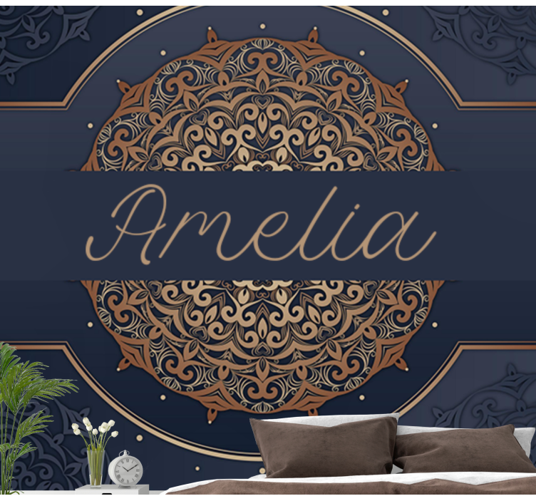 Mandala wall mural elegant pattern design - TenStickers