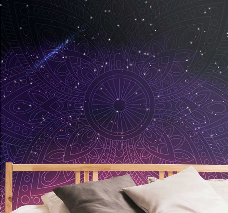 Mandala wall mural with intricate mandala design - TenStickers