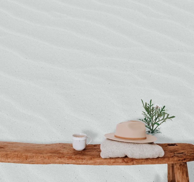 Nature wall mural sand and greenery - TenStickers