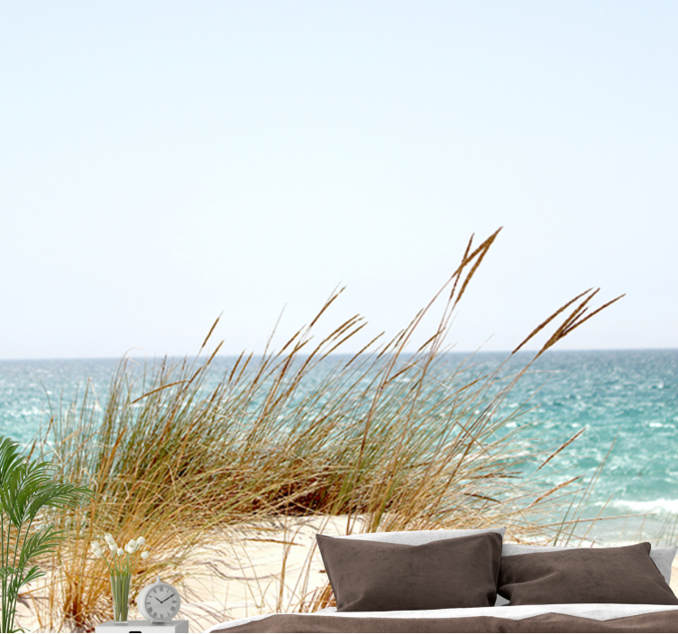 Nature wall mural tranquil shoreline scene - TenStickers