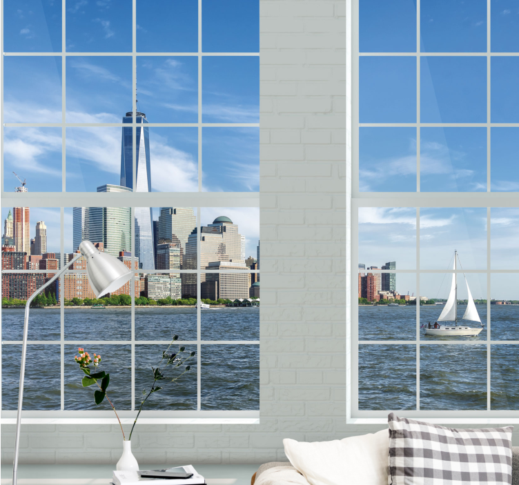 New york wall mural iconic new york skyline - TenStickers