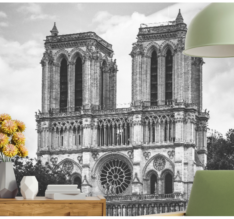 Notre Dame cathedral paris wall mural - TenStickers