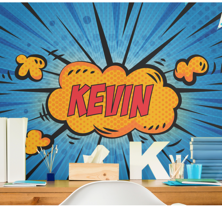 Personalized name  pop art custom wall mural - TenStickers