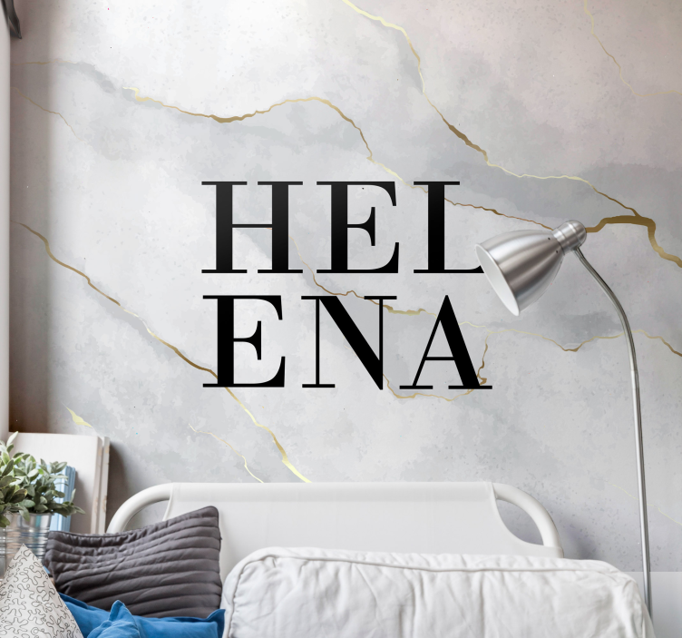 Personalized Text Accent quote wall mural - TenStickers