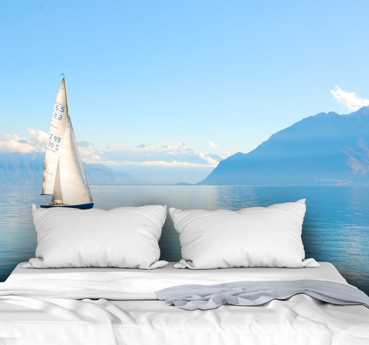 Sailing on water sea animals wall mural - TenStickers