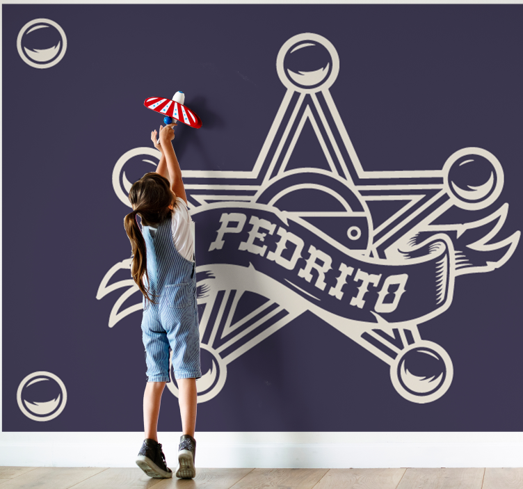 Sheriff with name Wall Murals for Bedrooms - TenStickers