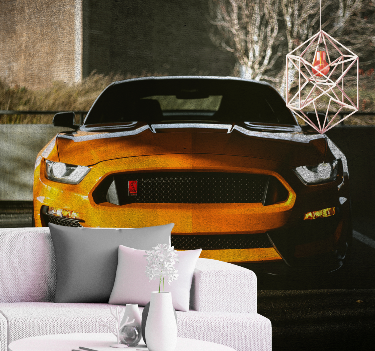 Sleek muscle car vehicle wall mural - TenStickers