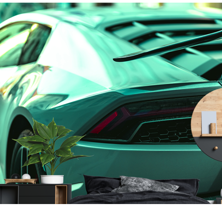 Sleek Sports Car vehicle wall mural - TenStickers