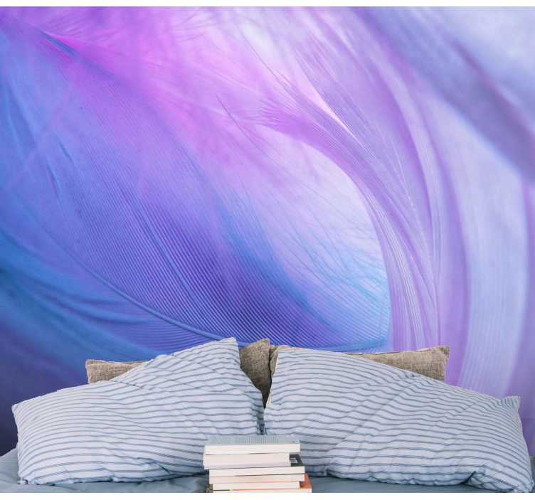 Soft colour waves abstract wall mural - TenStickers