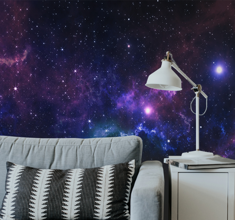 Space wall mural celestial nebula landscape - TenStickers