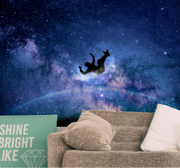 Space wall mural cosmic floating adventure - TenStickers