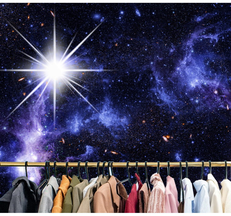 Space wall mural cosmic starfield adventure - TenStickers