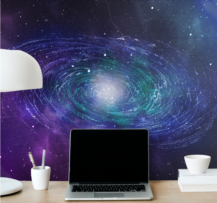 Space wall mural cosmic whirl - TenStickers