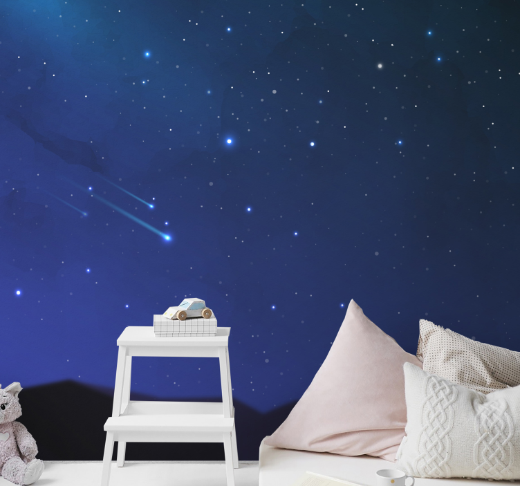 Space wall mural heavenly night sky view - TenStickers