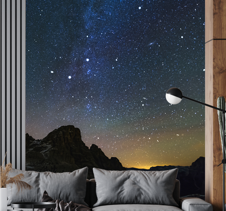 Space wall mural starry night marvels - TenStickers