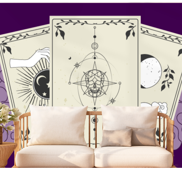 Tarot Card Abstract quote wall mural - TenStickers