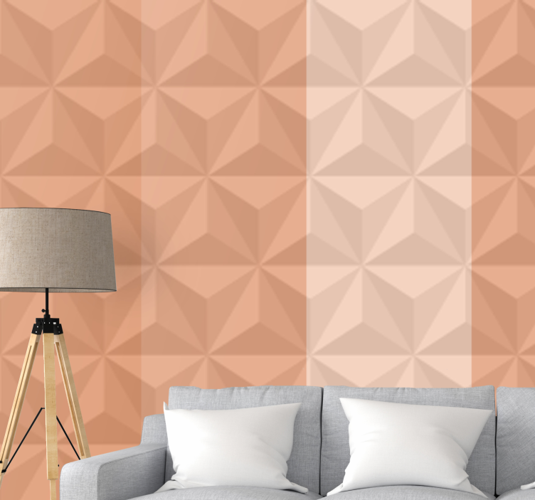 Texture and pattern wall mural geometric 3d design - TenStickers
