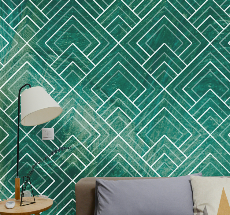 Texture and pattern wall mural geometric design - TenStickers