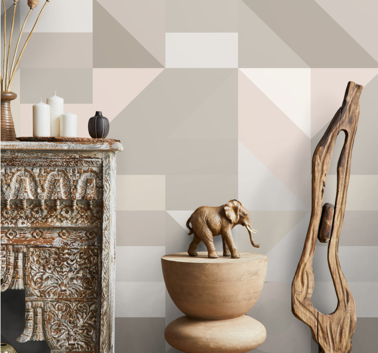 Texture and pattern wall mural geometric shapes - TenStickers
