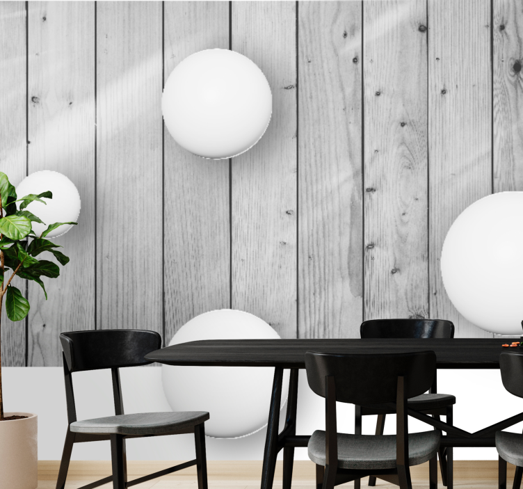 Texture and pattern wall mural geometric sphere design - TenStickers