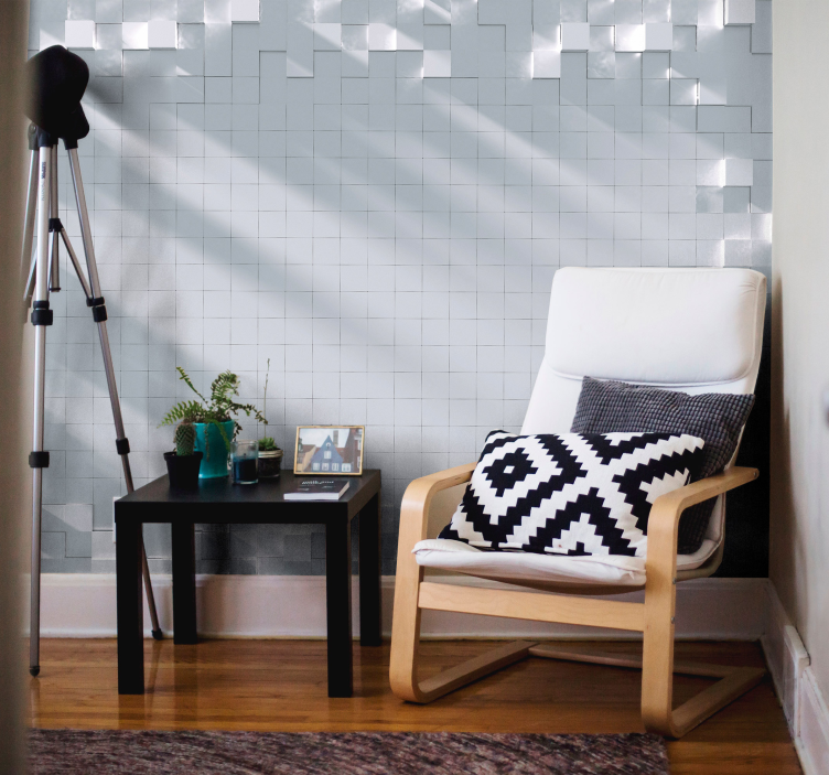 Texture and pattern wall mural geometric tile design - TenStickers