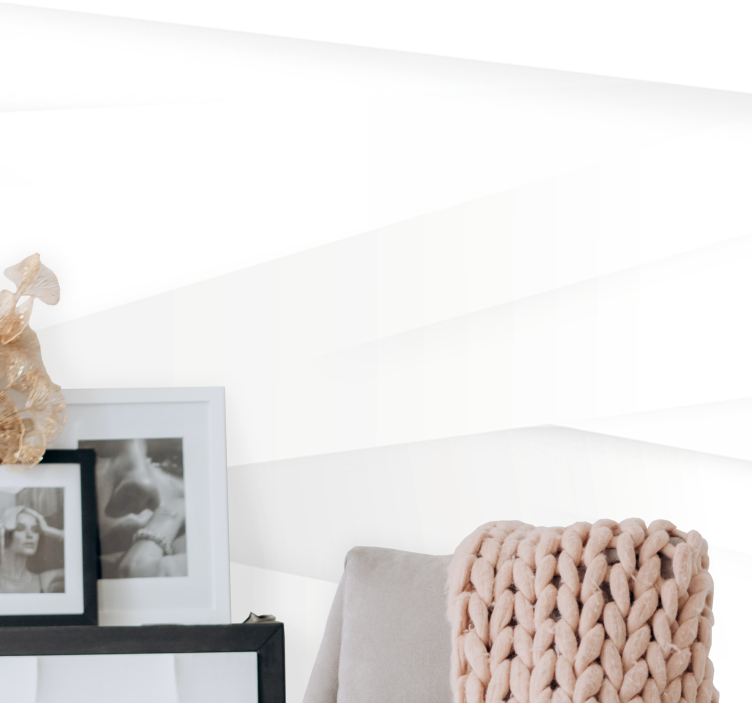 Texture and pattern wall mural layered geometric shapes - TenStickers