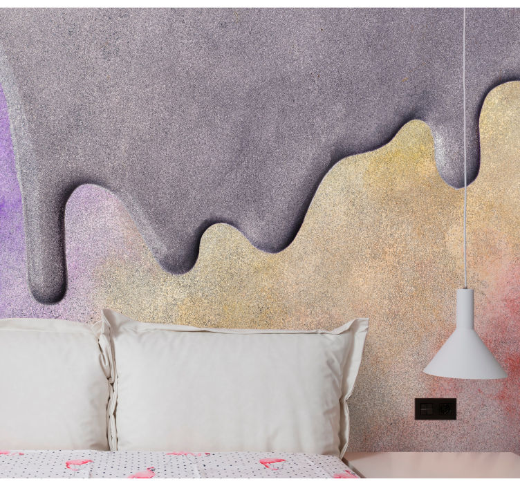 Texture and pattern wall mural melting surface design - TenStickers
