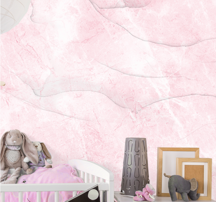 Texture and pattern wall mural pink marble design - TenStickers
