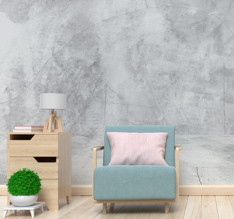 Texture and pattern wall mural subtle concrete design - TenStickers