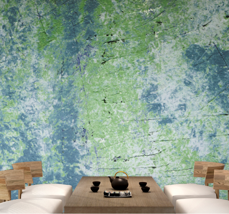 Textured Green Surface texture and pattern wall mural - TenStickers