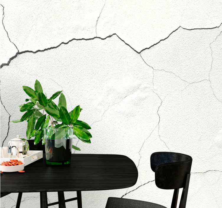 Textured wall mural cracked surface design - TenStickers