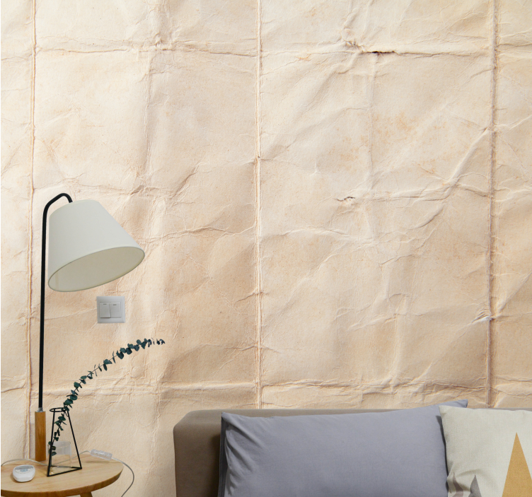 Textured wall mural crinkled paper effect - TenStickers