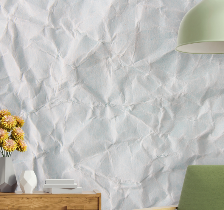Textured wall mural crumpled paper finish - TenStickers