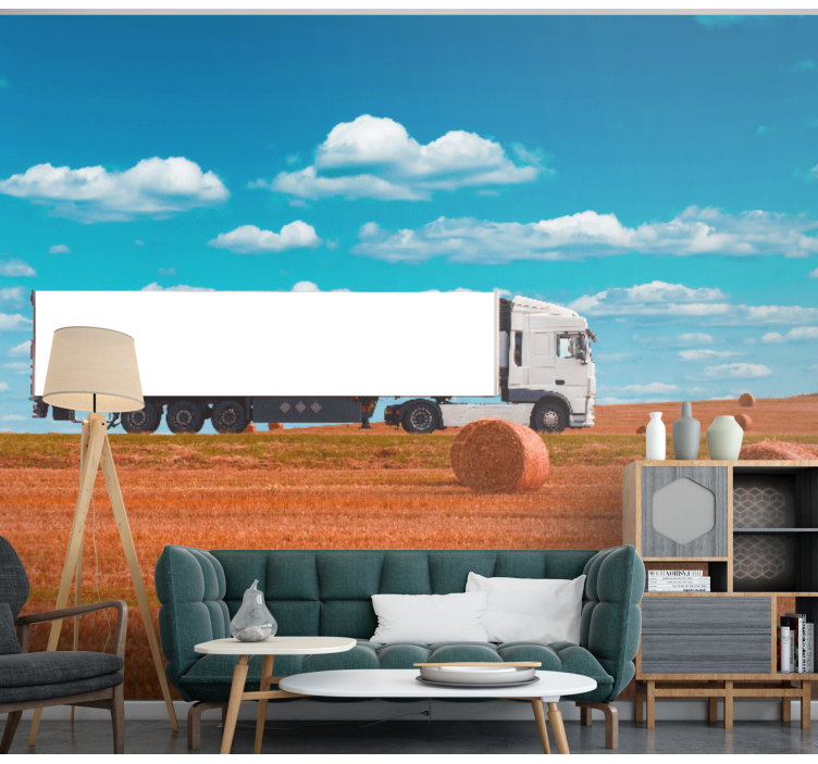 Transporting Hay Bales vehicle wall mural - TenStickers