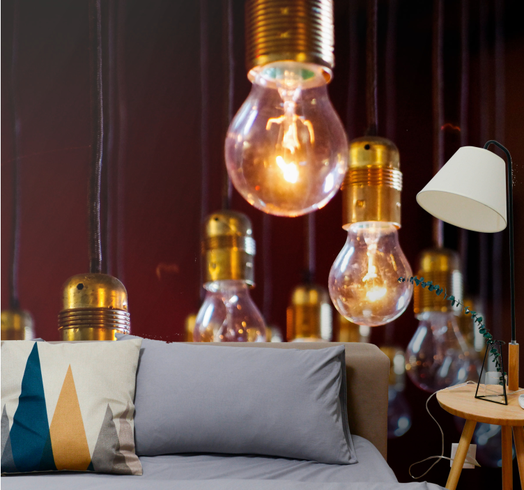 Vehicle wall mural edison bulb cluster - TenStickers