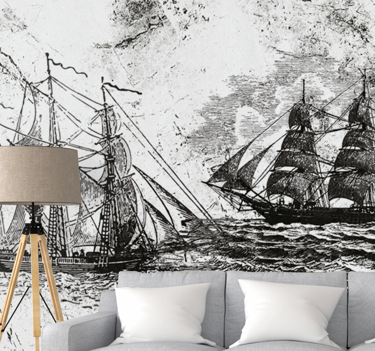 Vehicle wall mural historic sailing ships - TenStickers