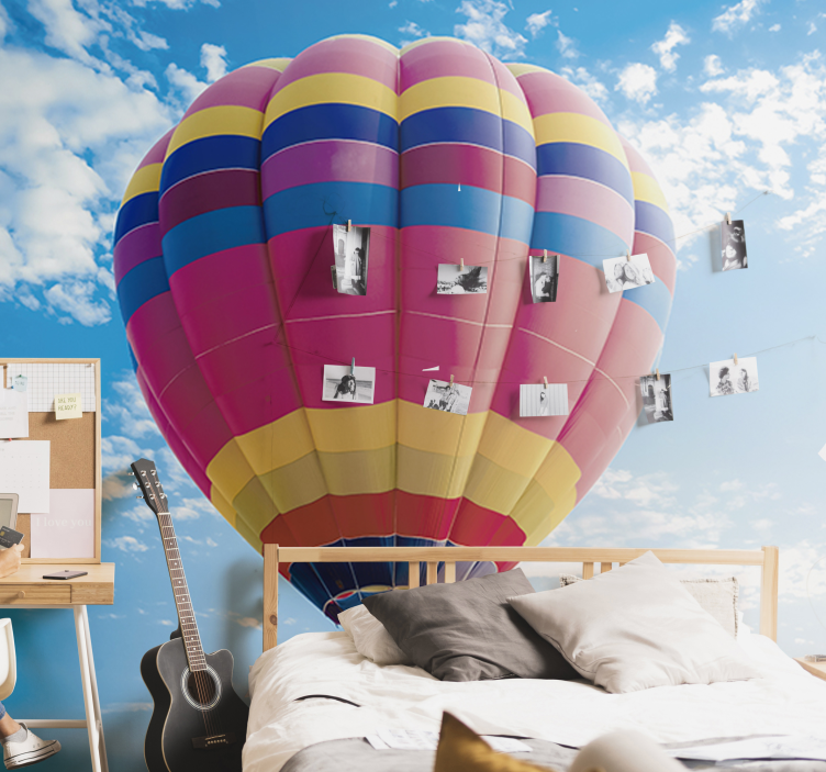 Vintage balloon race vintage wall mural - TenStickers