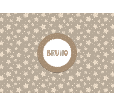 Striped stars nursery wall mural - TenStickers