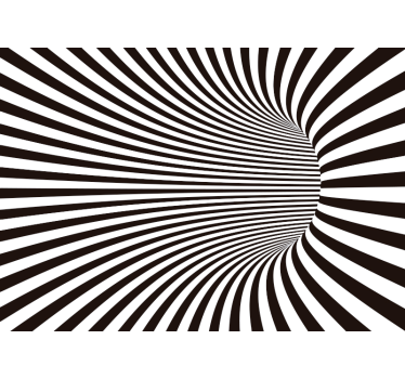 3D Tunnel Mural Wallpaper - TenStickers