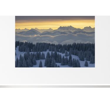 Swiss Alps – Aiguilles du Midi mountain wall mural - TenStickers