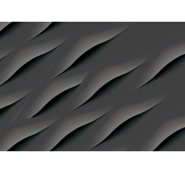 Abstract wavy pattern grey 3d wallpaper - TenStickers