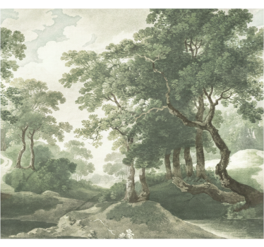 Forest wall mural classic timeless nature - TenStickers
