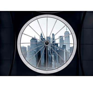 Cold city Wall Mural - TenStickers