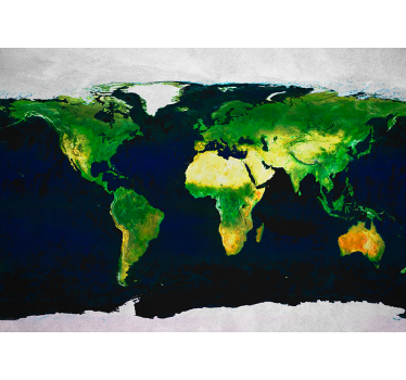 World map wall mural - TenStickers