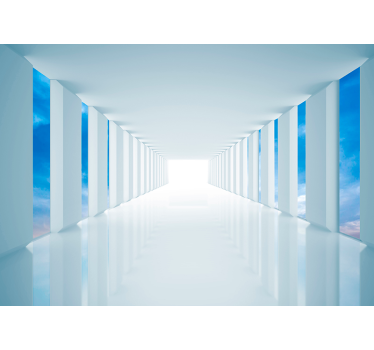 Walk in the sky 3D Mural Wallpaper - TenStickers
