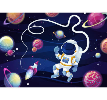 Children´s Wall Murals Astronaut in space - TenStickers