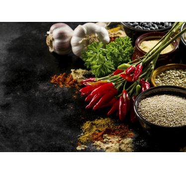 Spices 3D Mural Wallpaper - TenStickers