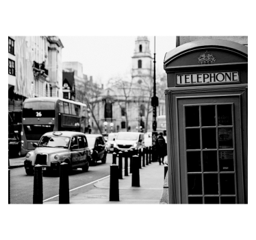 Black and white London City Photo Wallpaper - TenStickers